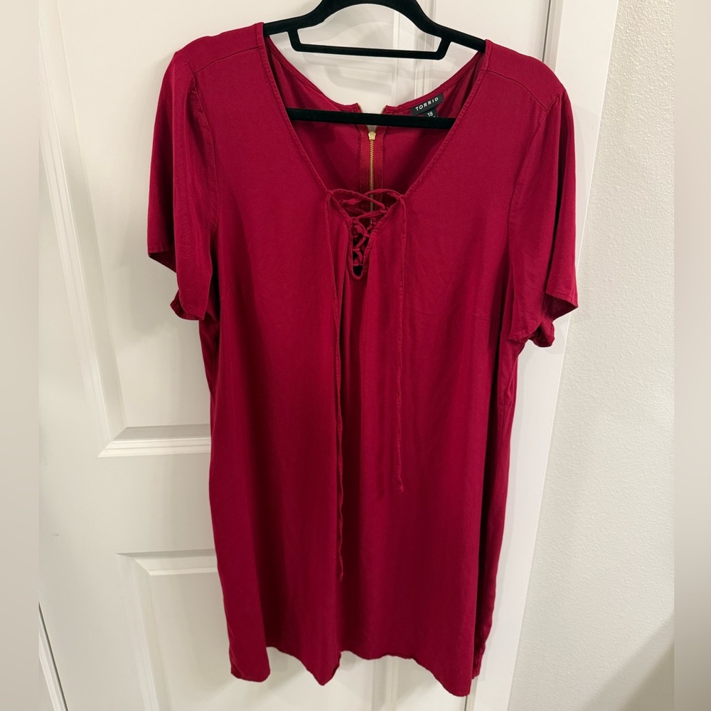 Torrid maroon size 18 dress